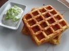 Gemüsewaffeln mit Frühlingszwiebel-Dip - Rezept - Bild Nr. 14957