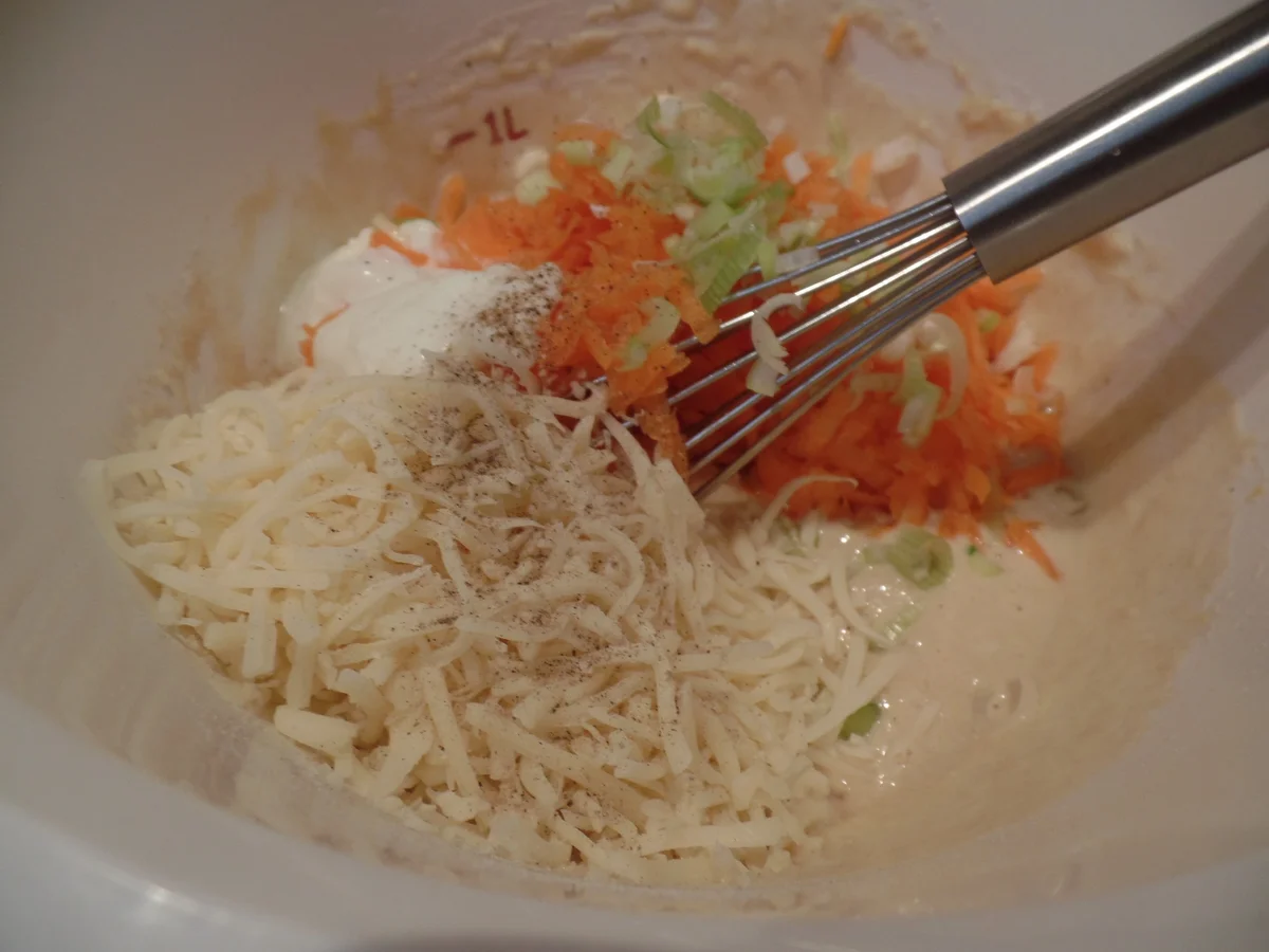 Rezept: Gemüsewaffeln mit Frühlingszwiebel-Dip Bild Nr. 14962 Gemüsewaffeln mit Frühlingszwiebel-Dip - Rezept - Bild Nr. 14962