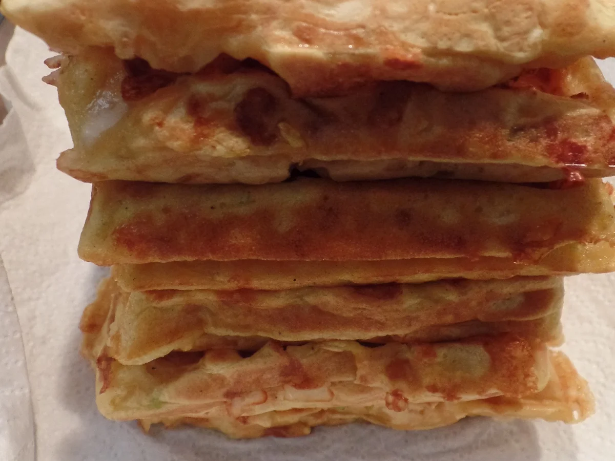 Rezept: Gemüsewaffeln mit Frühlingszwiebel-Dip Bild Nr. 14965 Gemüsewaffeln mit Frühlingszwiebel-Dip - Rezept - Bild Nr. 14965