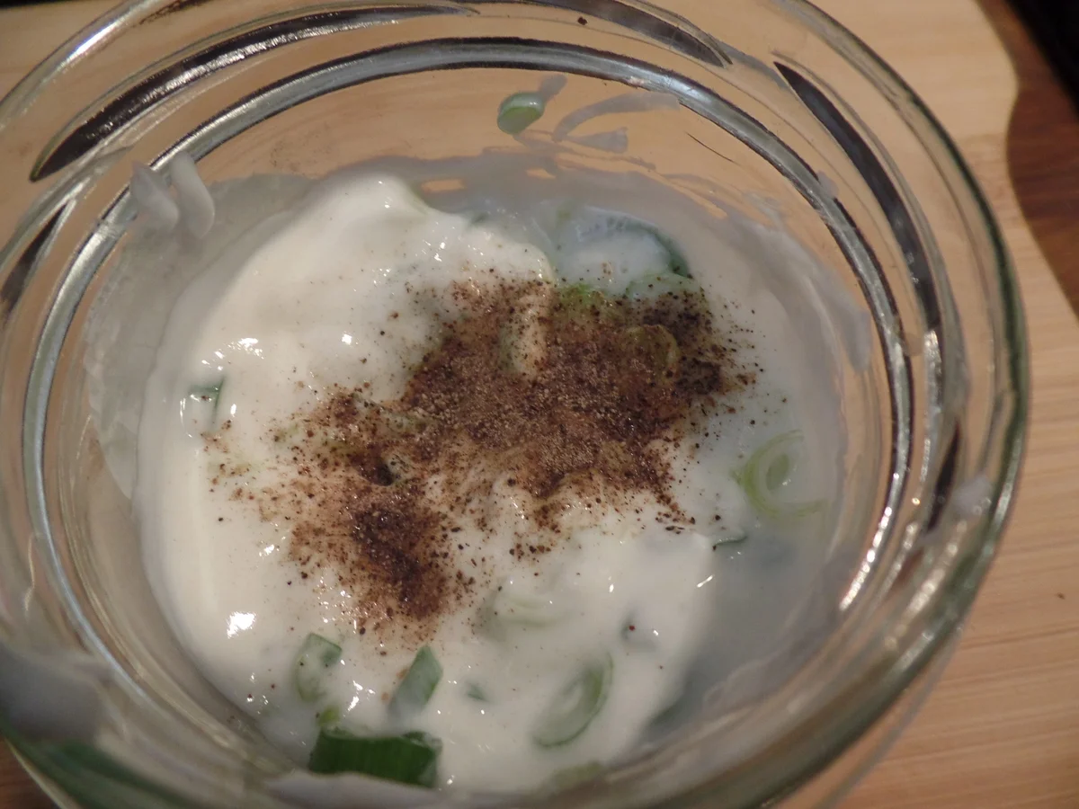 Rezept: Gemüsewaffeln mit Frühlingszwiebel-Dip Bild Nr. 14966 Gemüsewaffeln mit Frühlingszwiebel-Dip - Rezept - Bild Nr. 14966