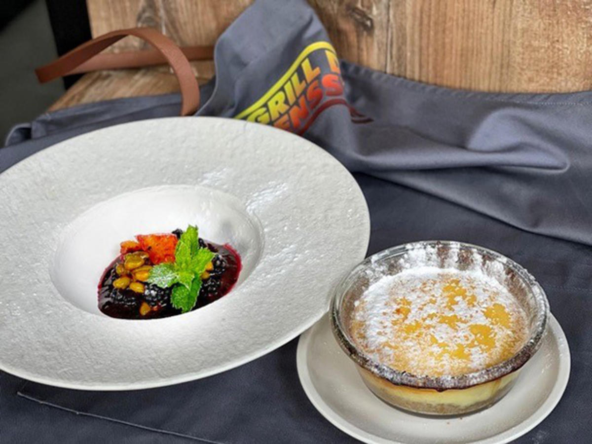 Paneer Cheesecake mit Brombeeren (Frederick Lau) Rezept kochbar.de