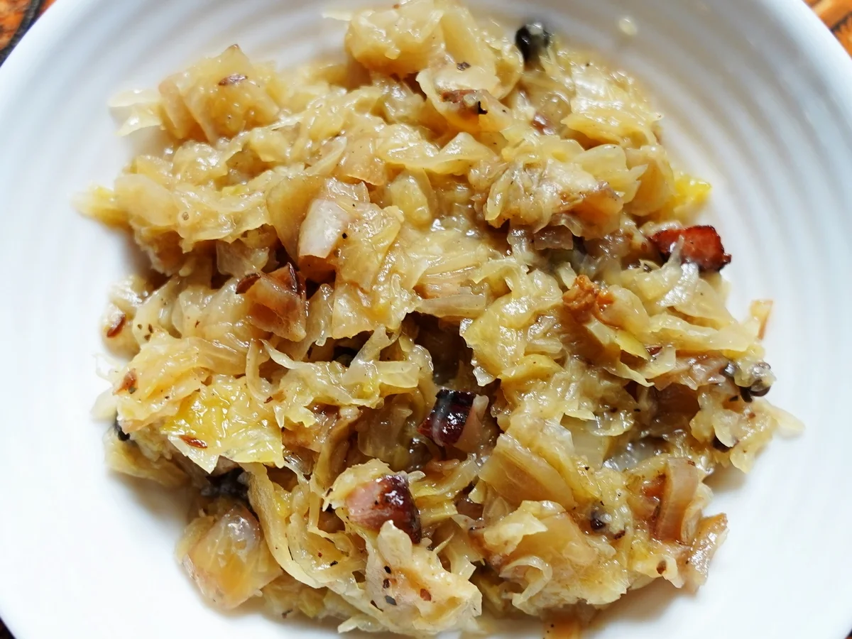 Weinkraut mit Griebenschmalz und Rauchfleisch - Rezept - Bild Nr. 14958