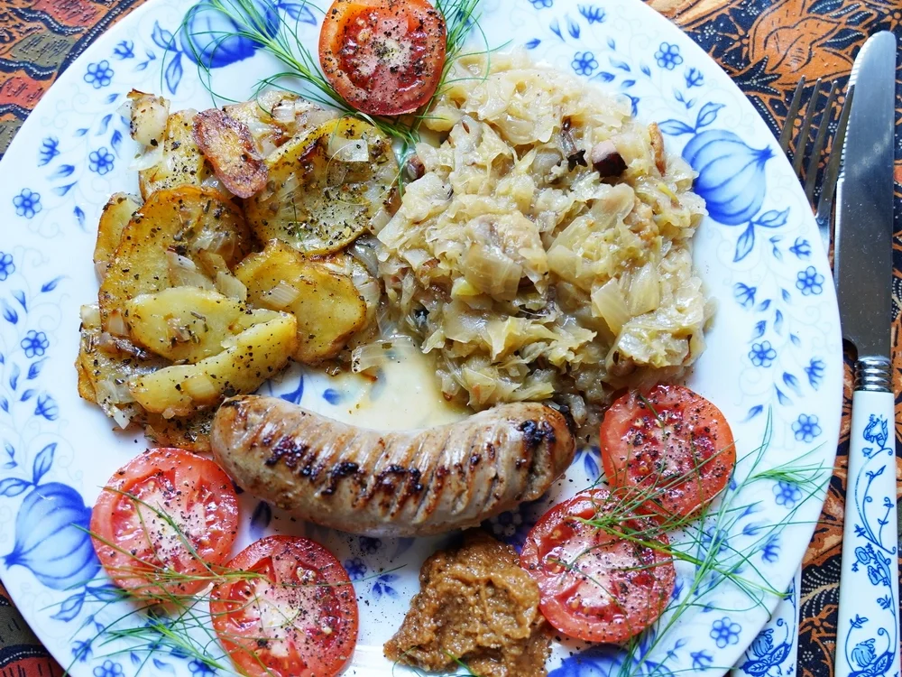 Weinkraut mit Griebenschmalz und Rauchfleisch - Rezept - Bild Nr. 14959