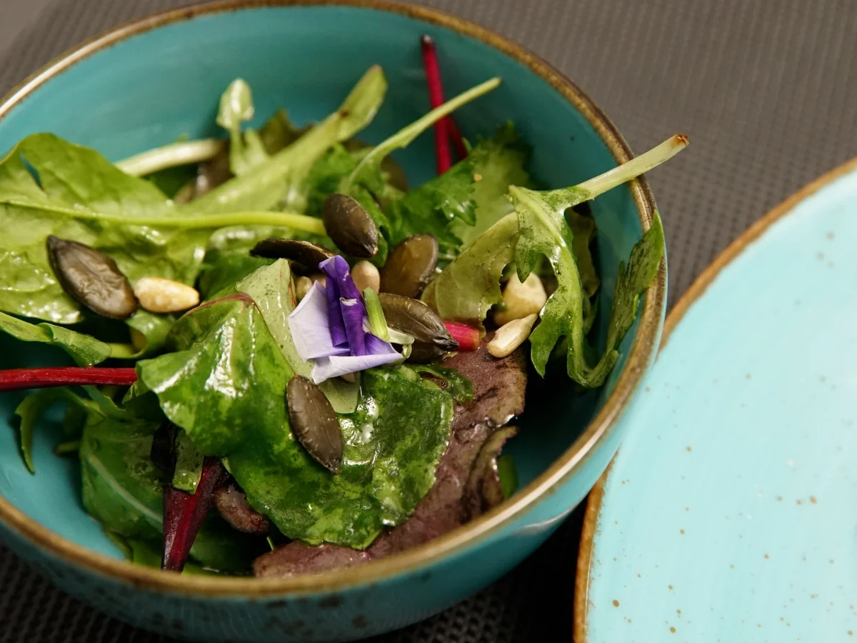 Stampf, Filet mit Sauce und Salat - Rezept - Bild Nr. 14959