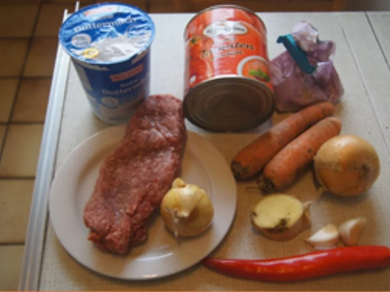 Rezept: Tomatensuppe mit Buttermilch und Einlage Bild Nr. 3 Tomatensuppe mit Buttermilch und Einlage - Rezept - Bild Nr. 3