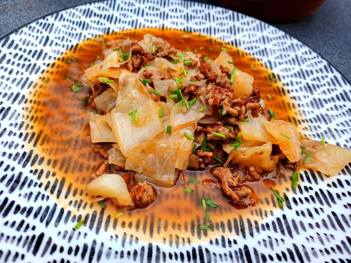 Weißkohl Hackfleisch Pfanne - einfach - von loewe_bs