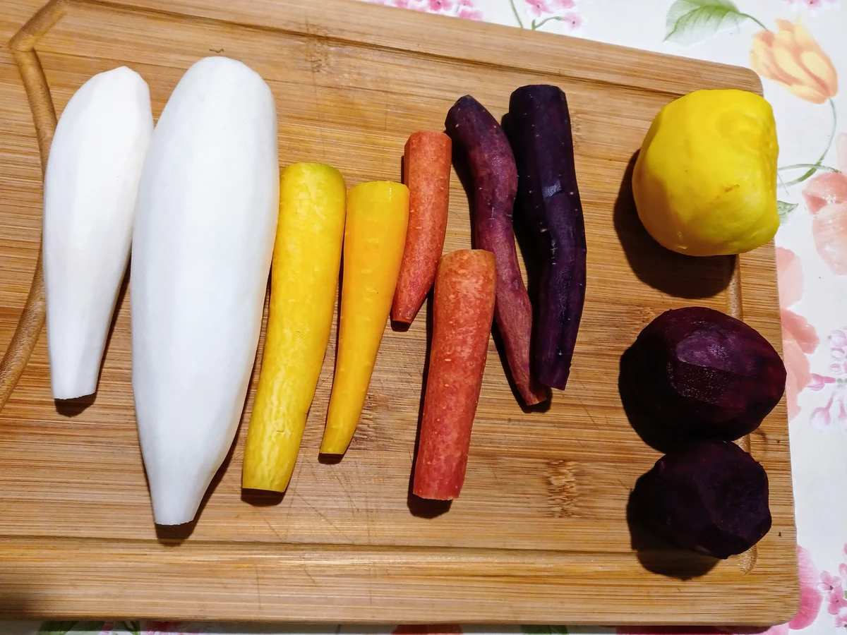 Rezept: Carpaccio vom Wurzelgemüse Bild Nr. 14963 Carpaccio vom Wurzelgemüse - Rezept - Bild Nr. 14963