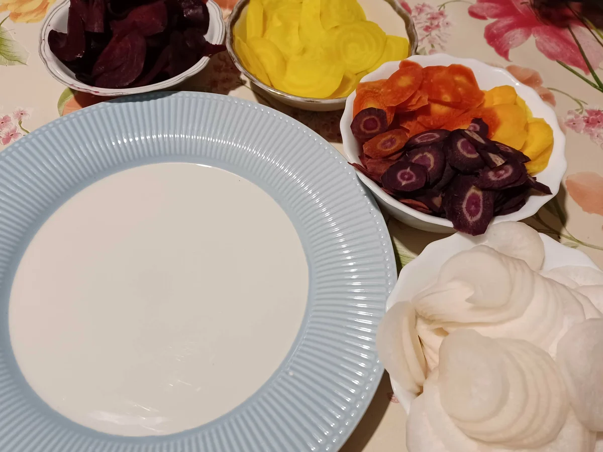 Rezept: Carpaccio vom Wurzelgemüse Bild Nr. 14965 Carpaccio vom Wurzelgemüse - Rezept - Bild Nr. 14965