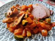 Rezept: Gemüsepfanne mit Süßkartoffel Bild Nr. 14967 Gemüsepfanne mit Süßkartoffel - Rezept - Bild Nr. 14967
