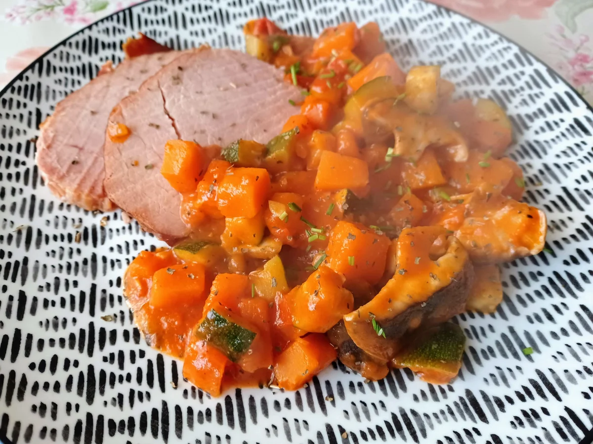 Gemüsepfanne mit Süßkartoffel - Rezept - Bild Nr. 14968
