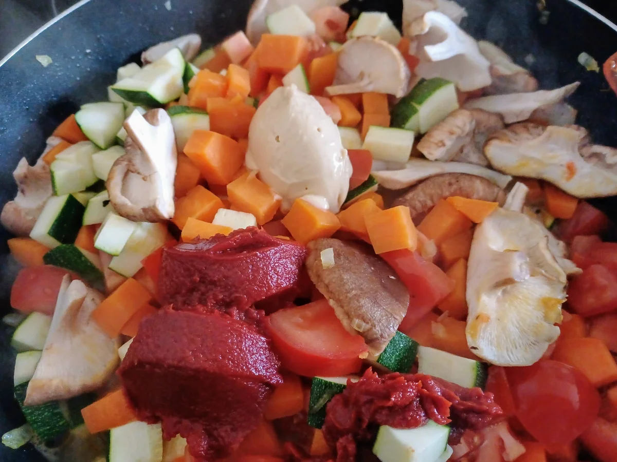 Gemüsepfanne mit Süßkartoffel - Rezept - Bild Nr. 14973