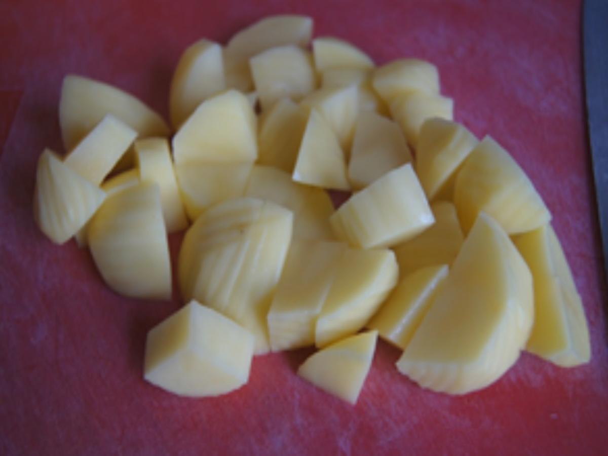 Frische grobe Bratwurst mit tschechischen Kraut süß-sauer und Sellerie-Kartoffel-Stampf - Rezept - Bild Nr. 6