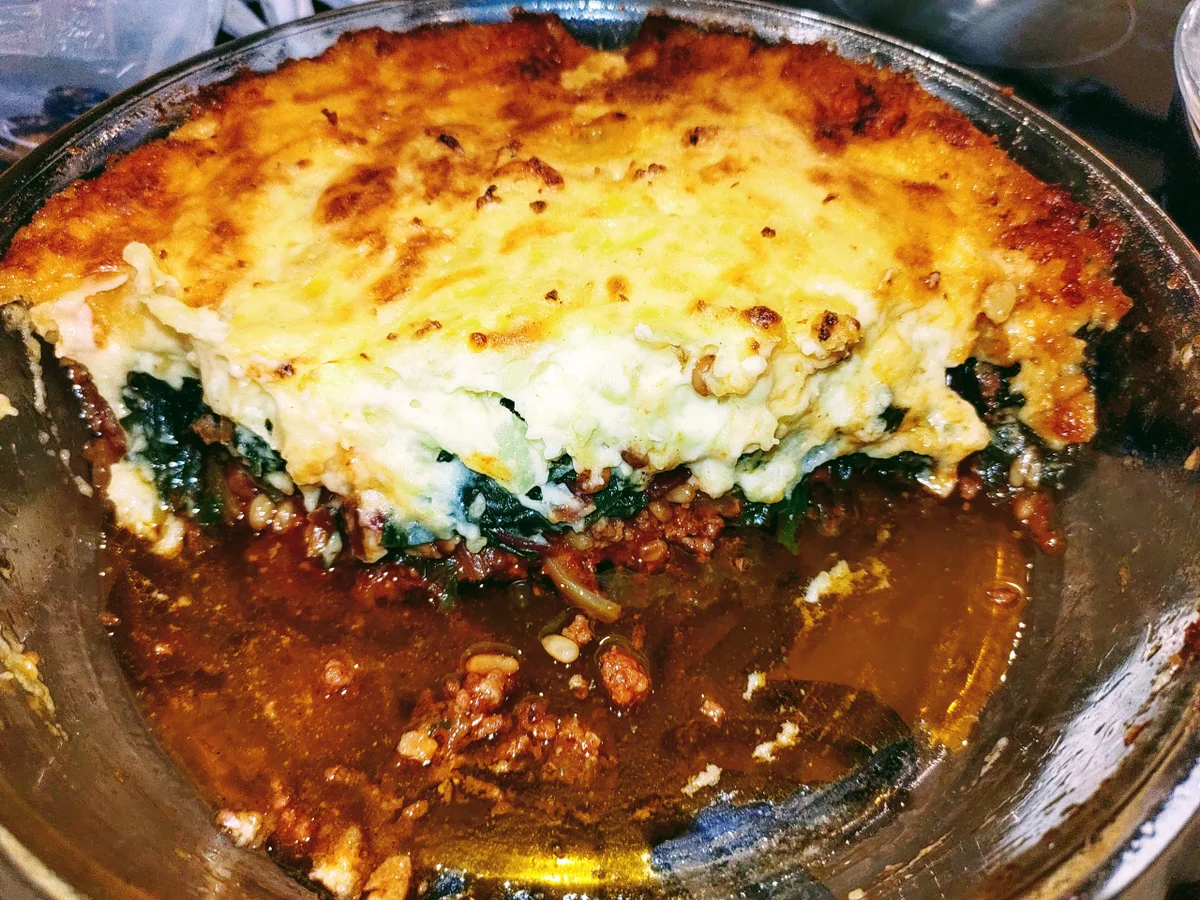 Gratinierter Mangold-Hack Auflauf mit Kartoffelhaube - Rezept - Bild Nr. 14981