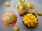 Rote Bete mit frittiertem Blumenkohl und Scampi - Rezept - Bild Nr. 3