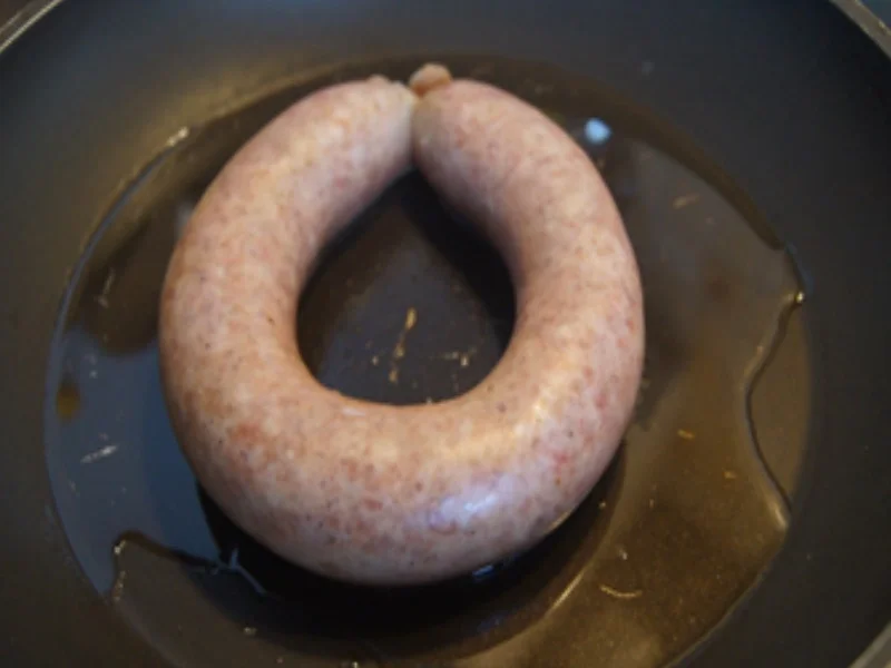 Eichsfelder Schwartenwurst mit Bobby-Bohnen und Kartoffelstampf - Rezept - Bild Nr. 4