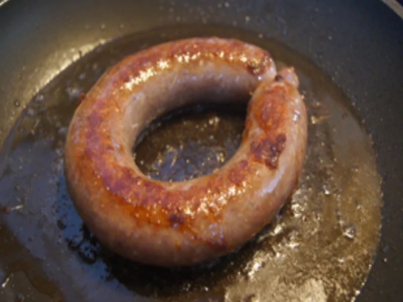 Eichsfelder Schwartenwurst mit Bobby-Bohnen und Kartoffelstampf - Rezept - Bild Nr. 5