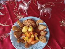 Schnitzel mit Kartoffelplätzchen und Möhrengemüse - Rezept - Bild Nr. 2