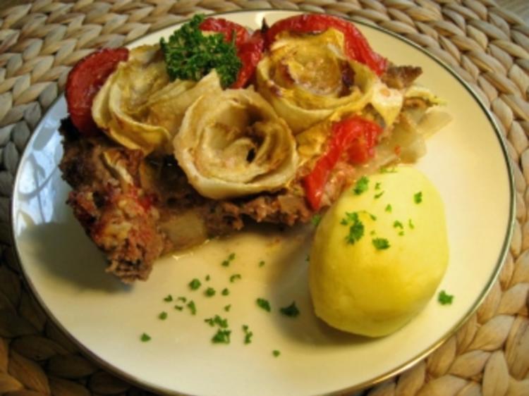 Chicoree-Gratin mit Rinderhack und Tomaten - Rezept - kochbar.de