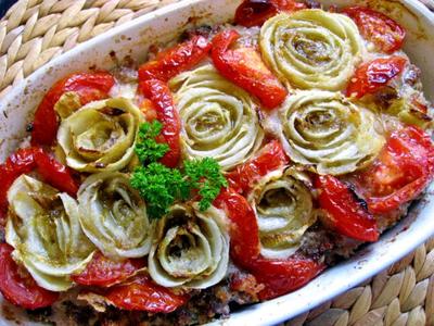 Chicoree-Gratin mit Rinderhack und Tomaten - Rezept - Bild Nr. 3366