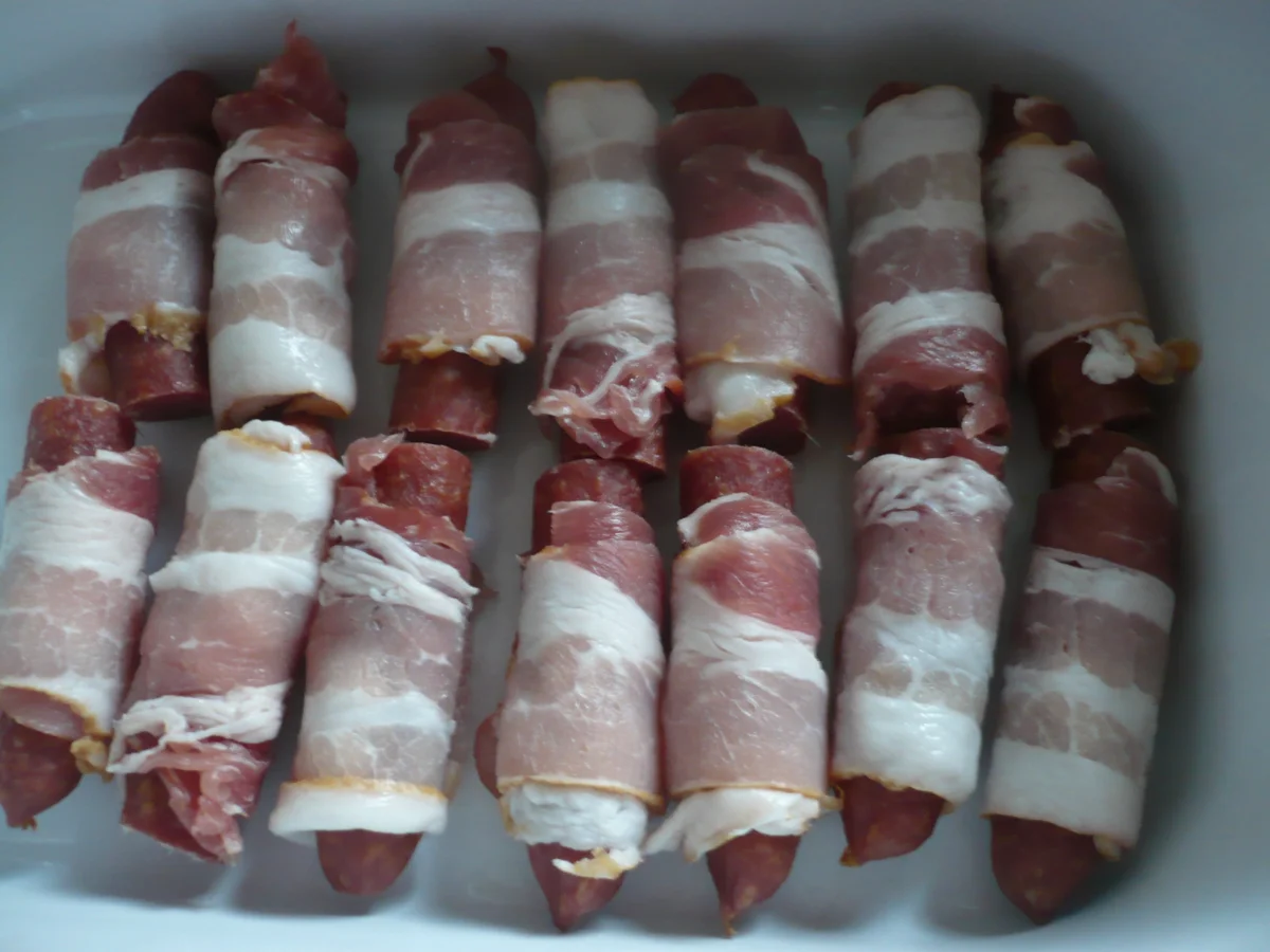 Rezept: Kleine Smokies im Speckmantel Bild Nr. 14988 Kleine Smokies im Speckmantel - Rezept - Bild Nr. 14988