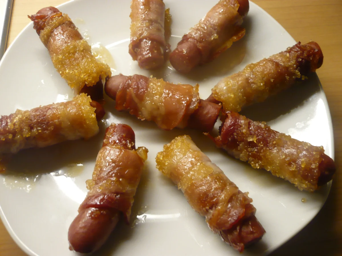 Rezept: Kleine Smokies im Speckmantel Bild Nr. 14990 Kleine Smokies im Speckmantel - Rezept - Bild Nr. 14990