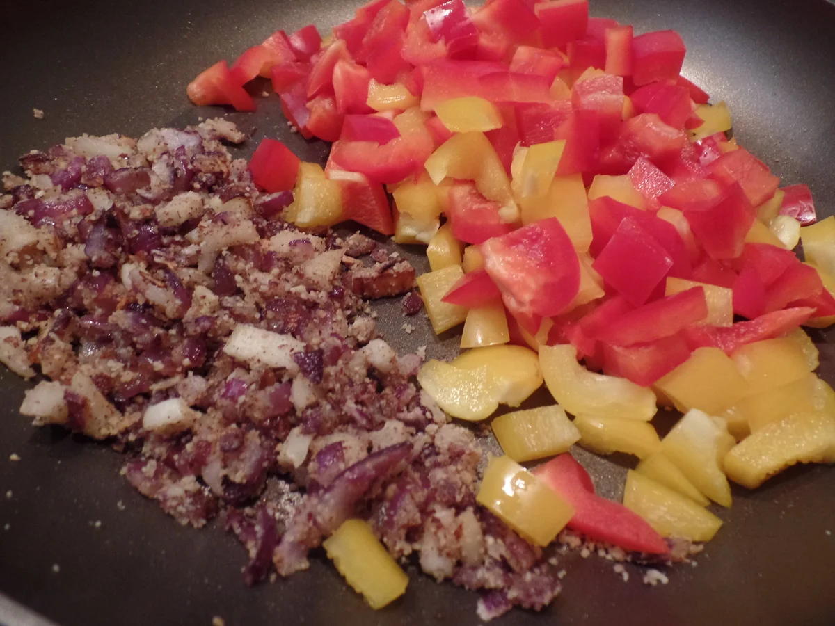 Bunter Nudelsalat mit Rucola-Pesto und Falafel - Rezept - Bild Nr. 14991