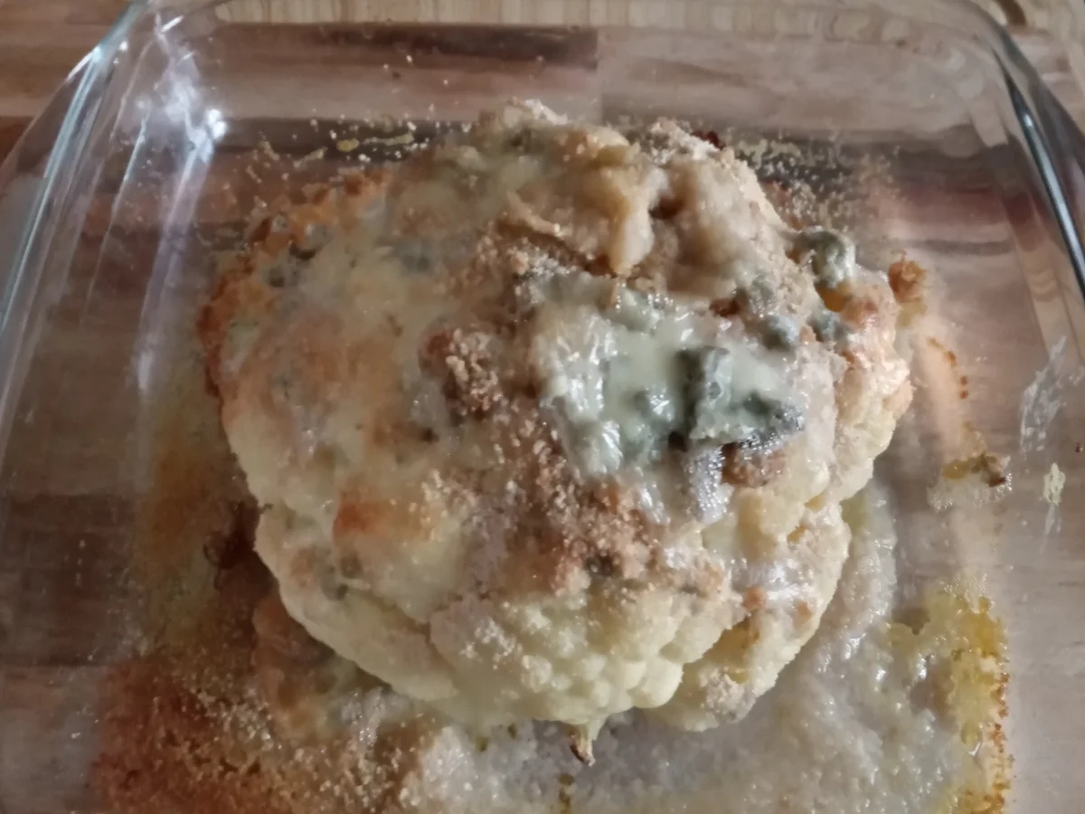 Gorgonzola - Blumenkohl mit Kartoffeln und Bratwurst. - Rezept - Bild Nr. 15011