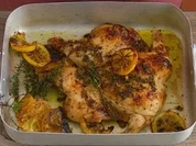 Hühnchen mit Zitrone und Thymian - Rezept