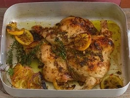 Hühnchen mit Zitrone und Thymian - Rezept
