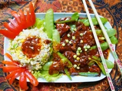 Huhn mit Zuckererbsen – Wan Dou Ji Pian - Rezept - Bild Nr. 2
