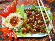 Huhn mit Zuckererbsen – Wan Dou Ji Pian - Rezept - Bild Nr. 2