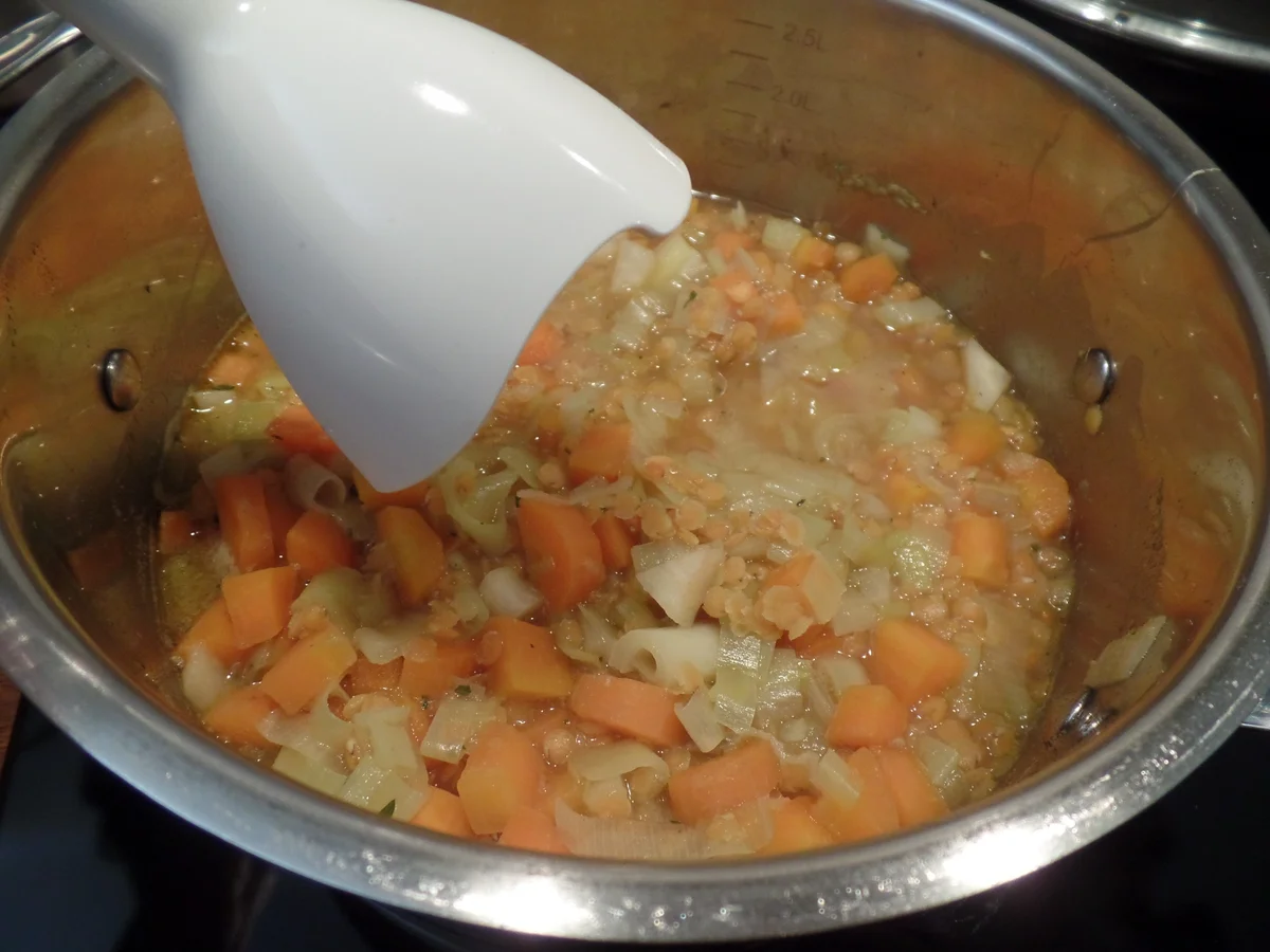 Rote-Linsen-Gemüse-Suppe - Rezept - Bild Nr. 15066