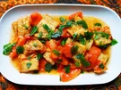 Frittierte Doradenstücke mit Tomaten - Rezept - Bild Nr. 15061