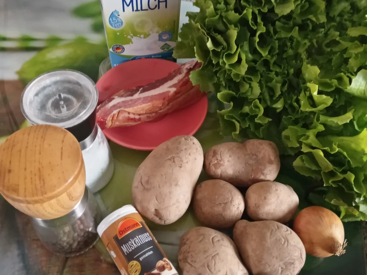 Rezept: Endivien mit Kartoffelpüree und Speck Bild Nr. 15096 Endivien mit Kartoffelpüree und Speck - Rezept - Bild Nr. 15096