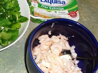 Rezept: Pikant gefüllte Champignons auf Feldsalat-zur kochbar Challenge 2021 Bild Nr. 15097 Pikant gefüllte Champignons auf Feldsalat-zur kochbar Challenge 2021 - Rezept - Bild Nr. 15097