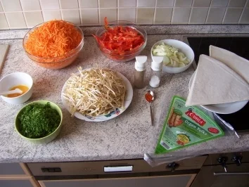 Rezept: Frühlingsrollen mit Soja Soße Frühlingsrollen mit Soja Soße - Rezept