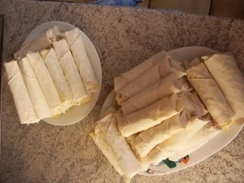 Rezept: Frühlingsrollen mit Soja Soße Frühlingsrollen mit Soja Soße - Rezept