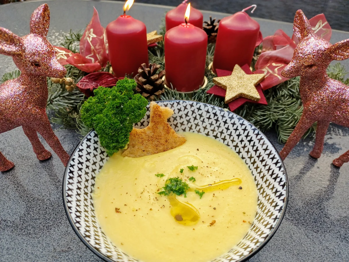 Kartoffel - Gelbe Bete - Cremesuppe zur kochbar Challenge Dezember 2021 - Rezept - Bild Nr. 15099
