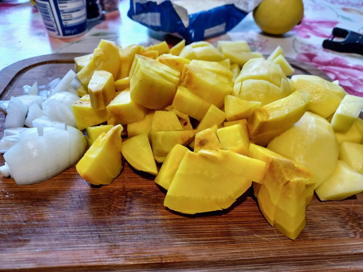 Kartoffel - Gelbe Bete - Cremesuppe zur kochbar Challenge Dezember 2021 - Rezept - Bild Nr. 15102