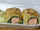 Stremel-Lachs mit Blattspinat im Blätterteig - Rezept - Bild Nr. 15141