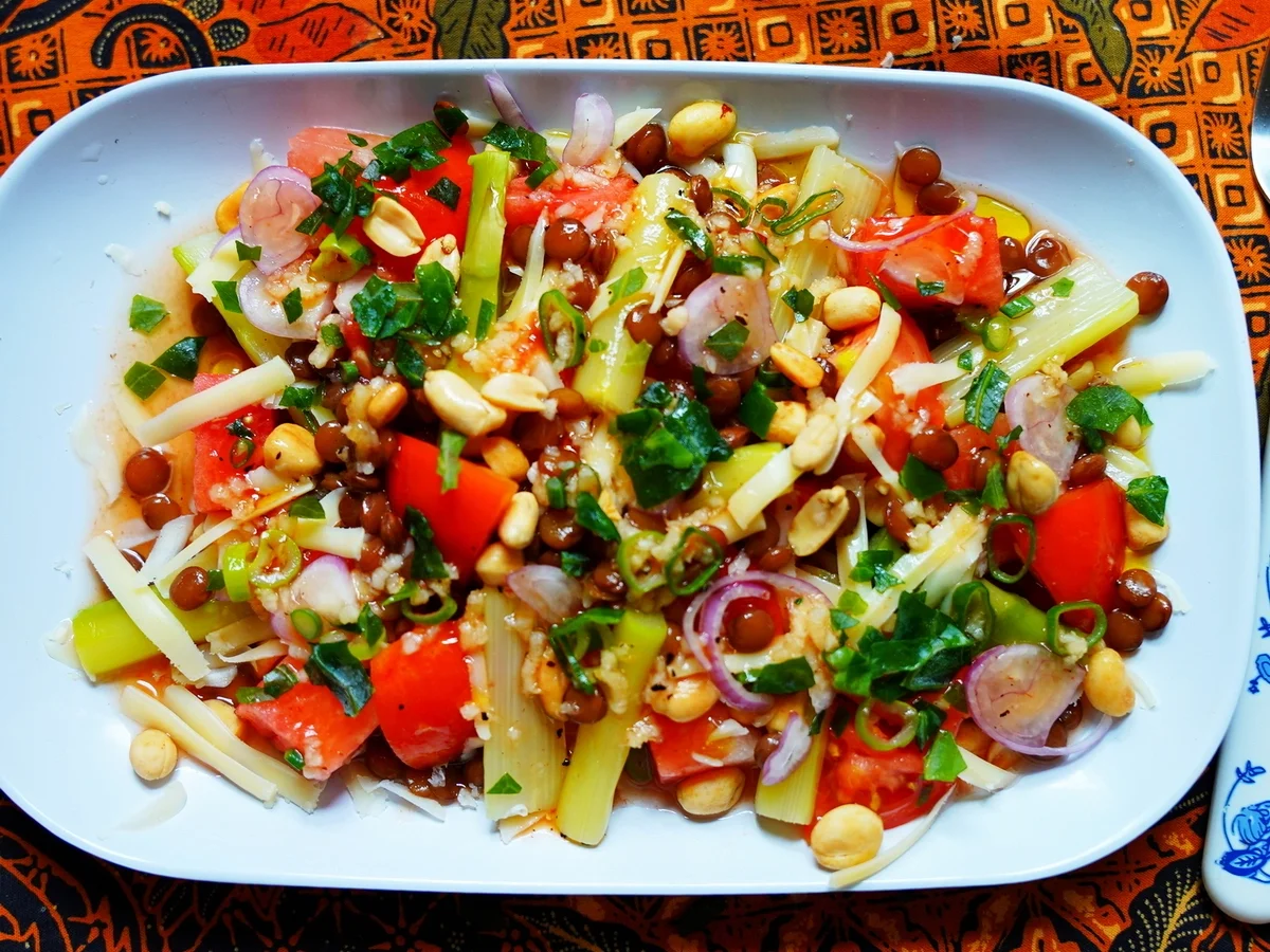 Gemischter Linsensalat mit grünem Spargel - Rezept - Bild Nr. 15132