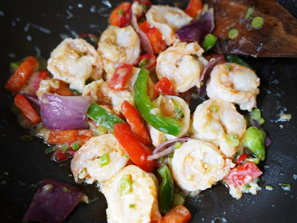 Garnelen mit Paprika – Qing Jiao Xia Ren - Rezept - Bild Nr. 15133