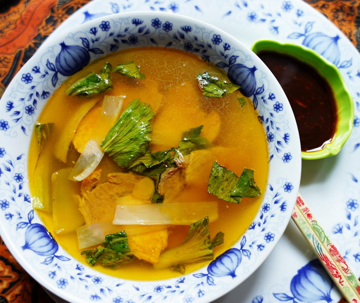 Suppe mit Rettich und Pak Choi – Luo Bo Lian Guo Tang - Rezept - Bild Nr. 15132