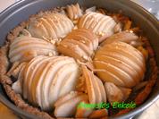 Mandelmus-Tarte mit Birnen-Belag und Schoko-Guss - Rezept - Bild Nr. 15143