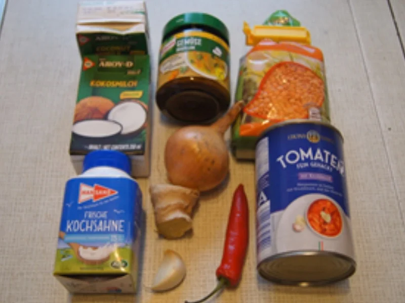 Rezept: Linsen-Kokos-Suppe Bild Nr. 15171 Linsen-Kokos-Suppe - Rezept - Bild Nr. 15171