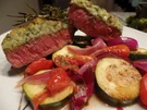 Rezept: Rinderfilet mit Kräuterkruste und Ofengemüse Bild Nr. 15155 Rinderfilet mit Kräuterkruste und Ofengemüse - Rezept - Bild Nr. 15155