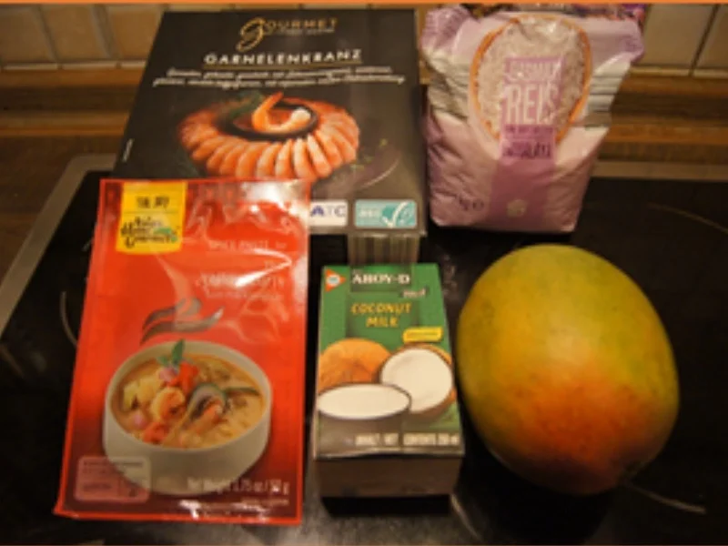 Rezept: Garnelencurry mit Mango und Basmatireis Bild Nr. 3 Garnelencurry mit Mango und Basmatireis - Rezept - Bild Nr. 3