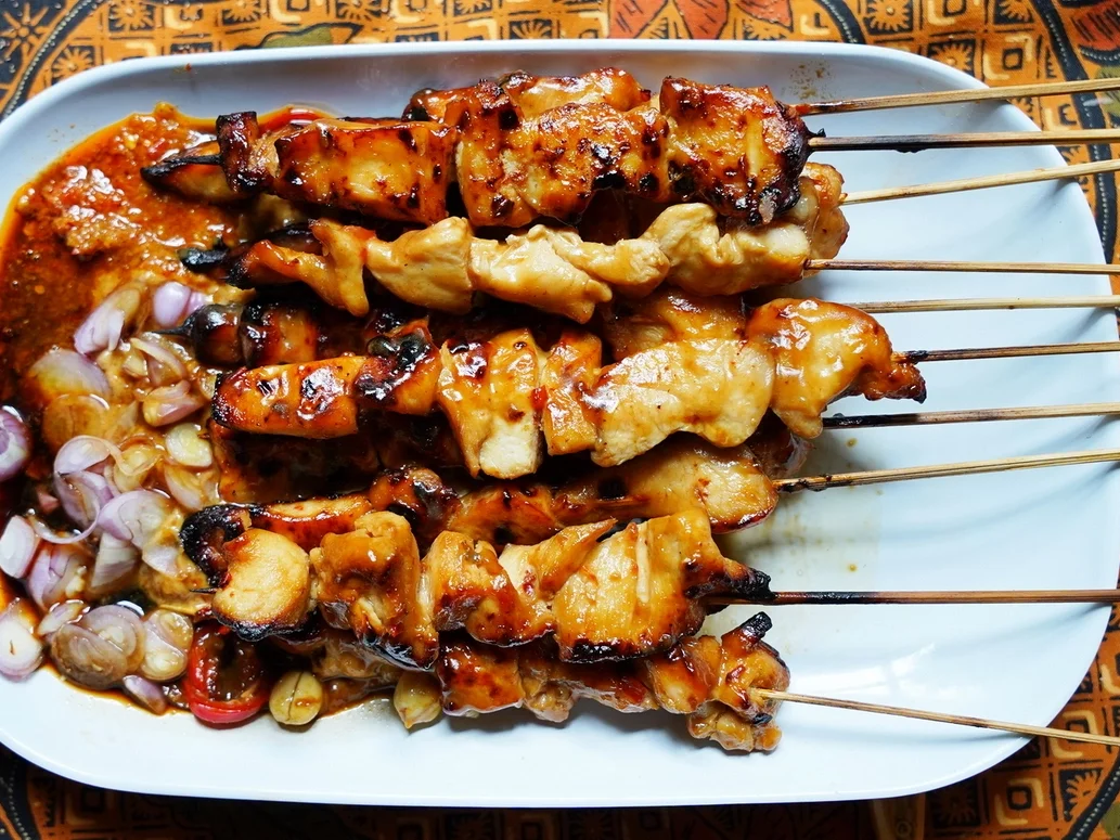 -Kulinarische-Weltreise- Hühnerfleischspieße mit Erdnusssauce – Gai Sate - Rezept - Bild Nr. 15169