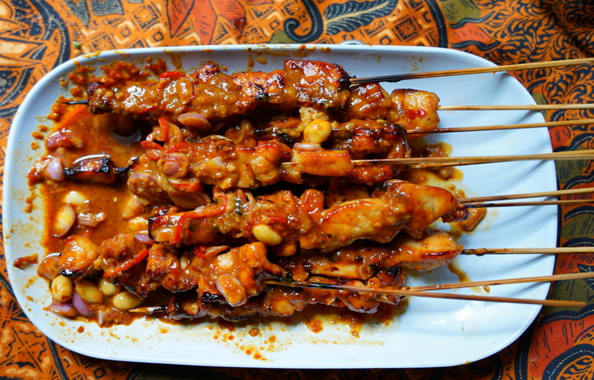 -Kulinarische-Weltreise- Hühnerfleischspieße mit Erdnusssauce – Gai Sate - Rezept - Bild Nr. 15170