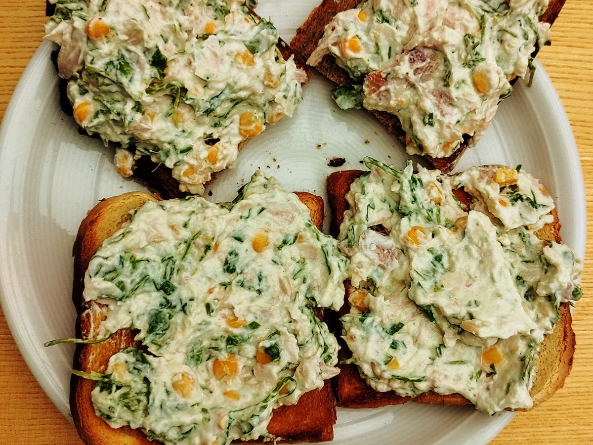 Quark-Räucherforellen Toast - Rezept - Bild Nr. 15177